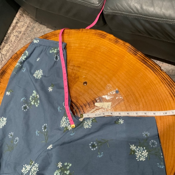 Ana Womens Top Size M Blue Floral Blouse 3/4 Sleeved NWT - Picture 7 of 9